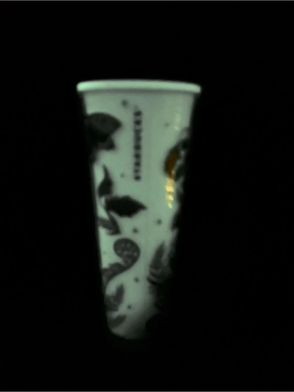 Starbucks Spooky Moth Glow in the dark tumbler